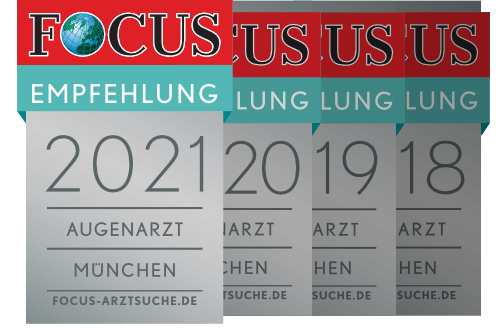 Focus Empfehlung Augenarzt Dr. Parasta München, 2021